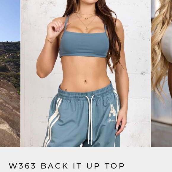 Youngla Back It Up Top in Teal - Picture 3 of 3